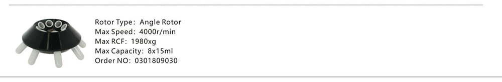 TD4 Zentrifugen-Rotor parameter TD4 8x15ml CGF-Zentrifuge mit niedriger Geschwindigkeit für die Zahnmedizin