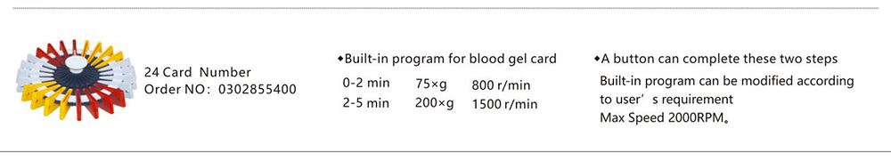 Zentrifugte Blut röhrchen Rotor Parameter von TD-24K 24 Karten Blut karte Zentrifuge Zentrifugte Blut röhrchen Rotor Parameter von TD-24K 24 Karten Blut karte Zentrifuge