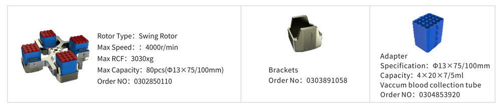 Automatische Zentrifugen maschine Rotor parameter von CTK80 Automatische Dekapping Zentrifuge