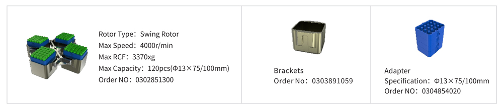 Automat isierter Zentrifugen-Rotor parameter von CTK120C mit großer Kapazität gekühlte automat isierte Entschlüsse lungs zentrifuge